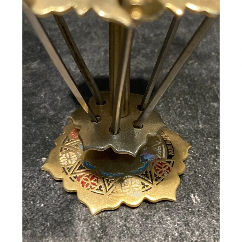MCM Cocktail Swords Picks Toledo Spain Stand Appetizer  Picks 7-piece set